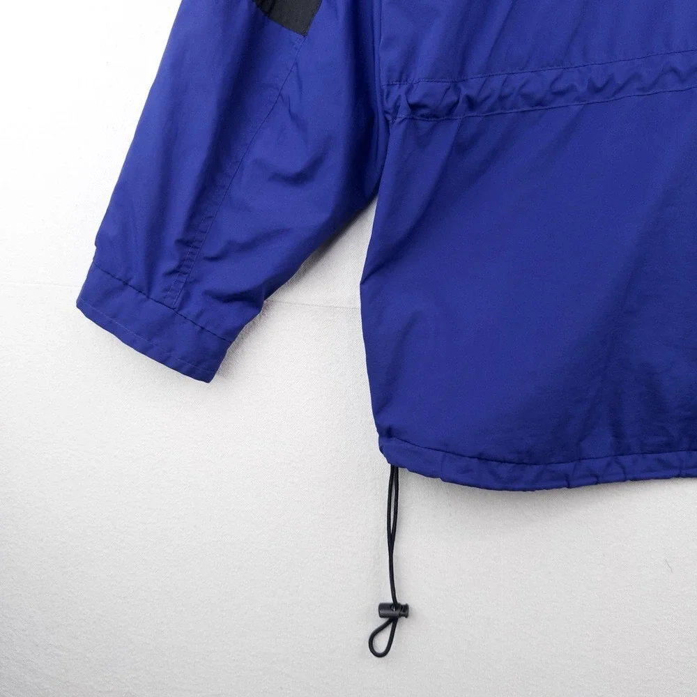 90's Vtg The North Face Mens S Royal Blue Black Hydrenaline Packable Hood Jacket